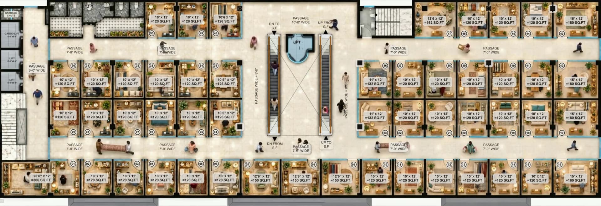 China Center first-floor plan – the developer’s drawing